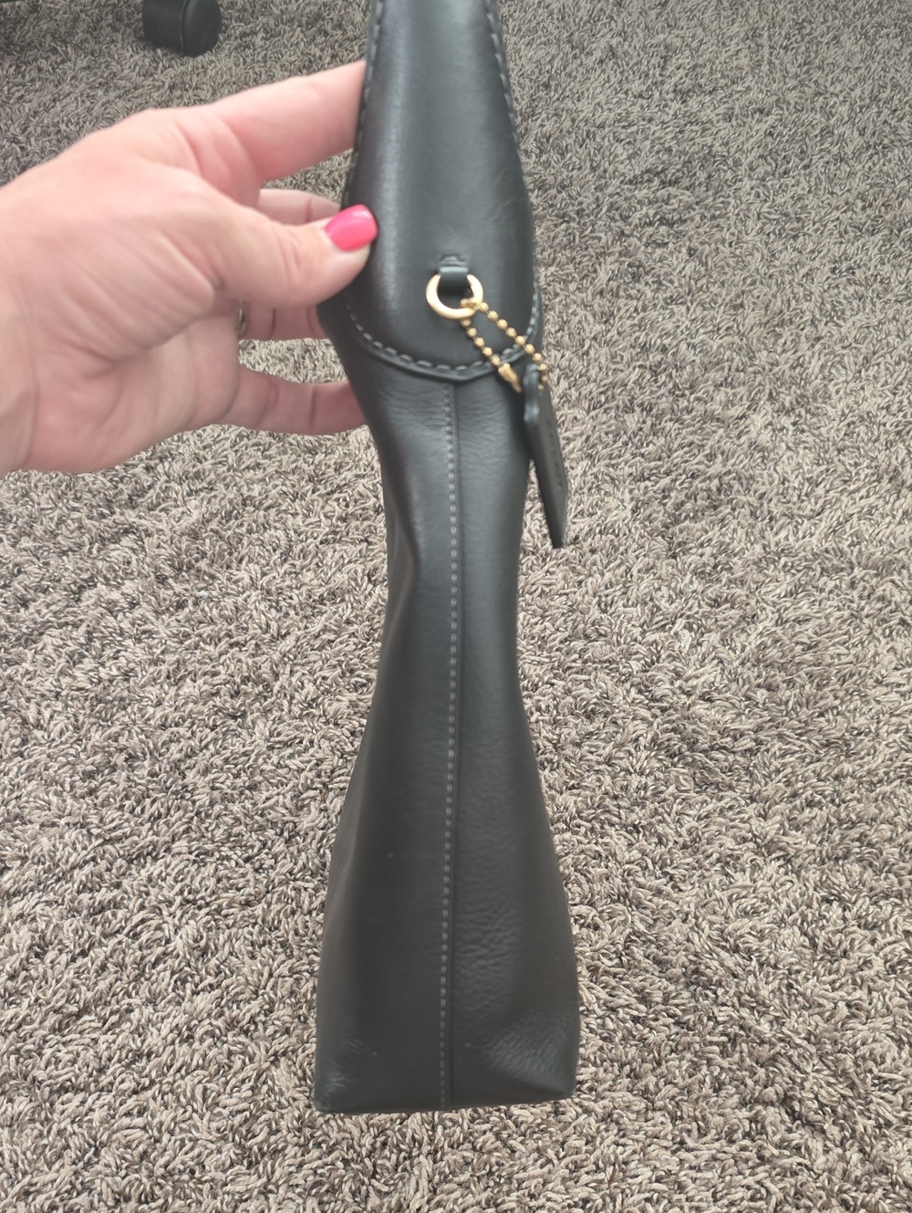 Coach Black Leather Brooklyn 28 Bag - Picture 5 of 16
